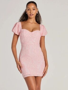 dylan sequin beaded mesh mini dress Prom Turquoise Wrap Dress Windsor Dylan Mini Dress At Foxvalley Channel all the glitzy vibes in the Dylan mini dress crafted with clear sequins and gorgeous beading in a glam diamond Windsor | Dresses | Dylan
